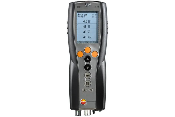 testo 340 - Endüstride emisyon ölçümleri için baca gazı analiz cihazı